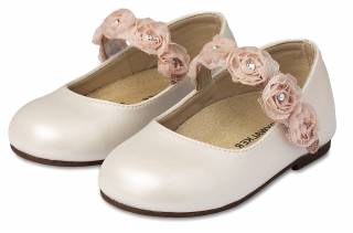 ΠΑΠΟΥΤΣΑΚΙΑ BABYWALKER ΔΕΡΜΑΤΙΝΑ BS3523-IVORY -PINK
