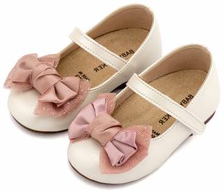 ΠΑΠΟΥΤΣΑΚΙΑ BABYWALKER ΚΟΡΙΤΣΙ  BS3599-IVORY-PINK