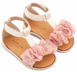 ΠΑΠΟΥΤΣΑΚΙΑ BABYWALKER BS3601-IVORY-PINK