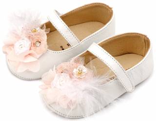 ΠΑΠΟΥΤΣΑΚΙΑ BABYWALKER MI1663-WHITE-PINK