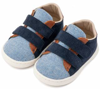 ΠΑΠΟΥΤΣΙΑ ΔΕΡΜΑΤΙΝΑ BABYWALKER PRI2104-BLUE-CAMEL
