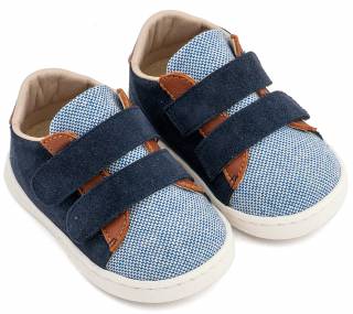 ΠΑΠΟΥΤΣΙΑ ΔΕΡΜΑΤΙΝΑ BABYWALKER PRI2104-BLUE-CAMEL