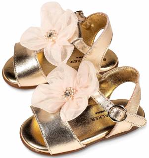 ΠΑΠΟΥΤΣΑΚΙΑ BABYWALKER ΔΕΡΜΑΤΙΝΑ PRI2626-GOLD-PINK