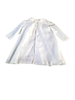 Φόρεμα Εκρού με Κόκκινη Ζώνη & Μαντώ